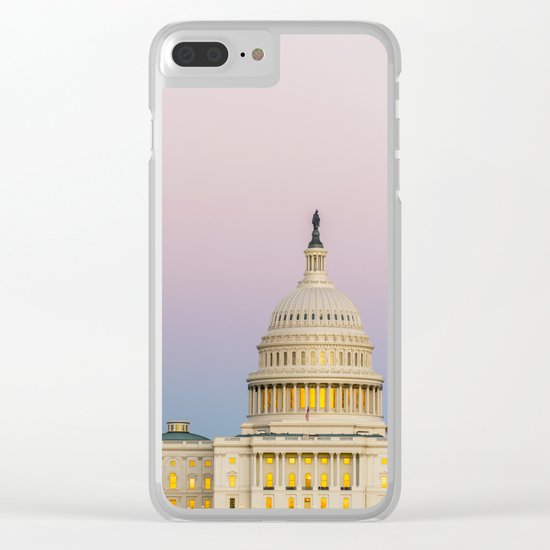 Sunrise Moon Clear iPhone Case