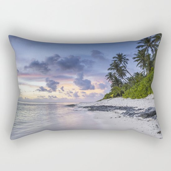 Tropical Beach Rectangular Pillow