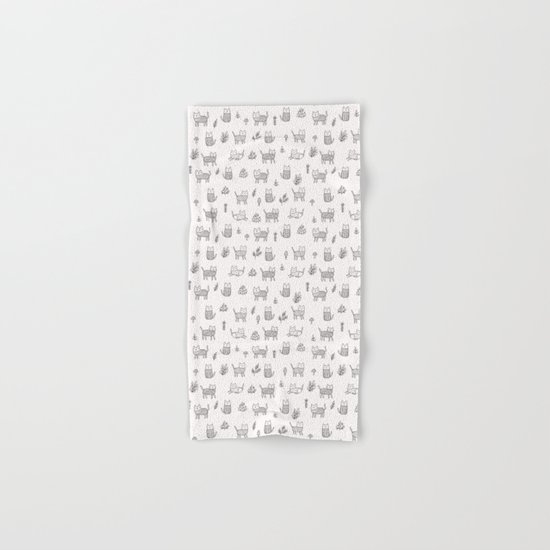 Doodle cats Hand & Bath Towel