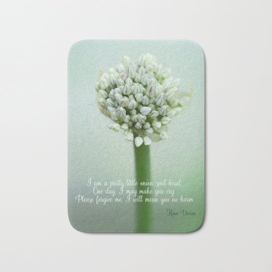 Onion Seed Head Bath Mat