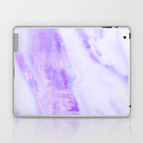 Shimmery Violet Purple Marble Metallic Laptop & iPad Skin