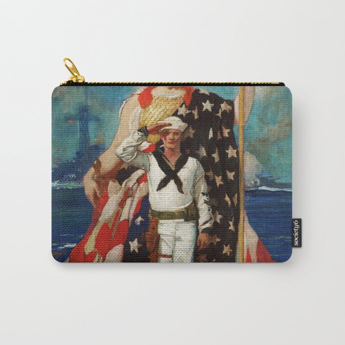 USA Navy illustration Carry-All Pouch