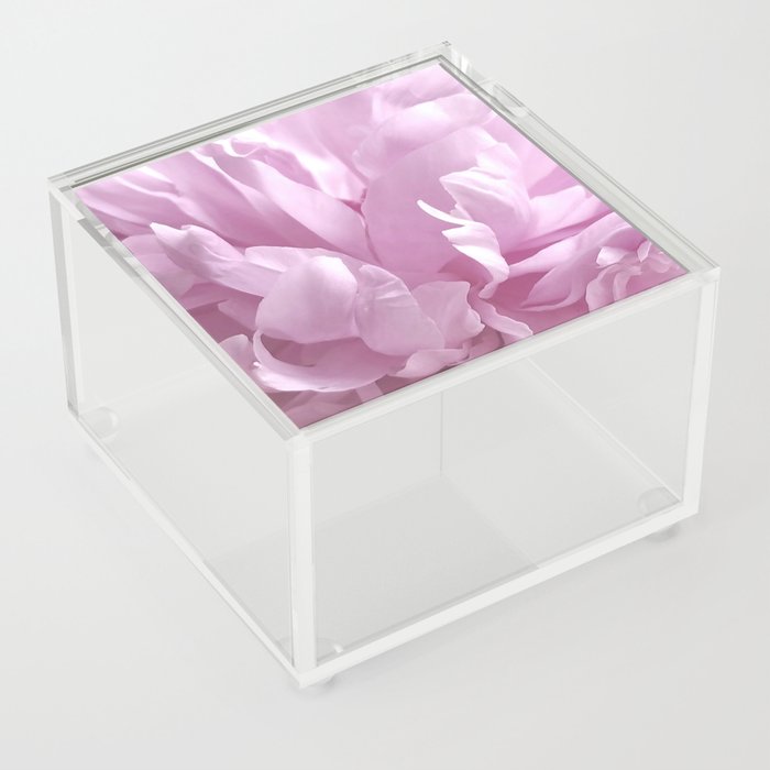 Magenta Peony Macro Beauty Acrylic Box