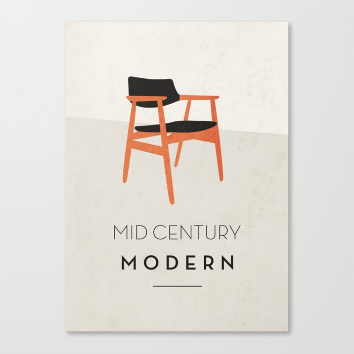 Mid Century Modern Canvas Print