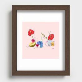 La table - The table Recessed Framed Print