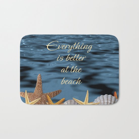 Better At The Beach Bath Mat