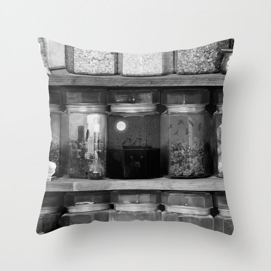 Little Worlds (Big) Throw Pillow