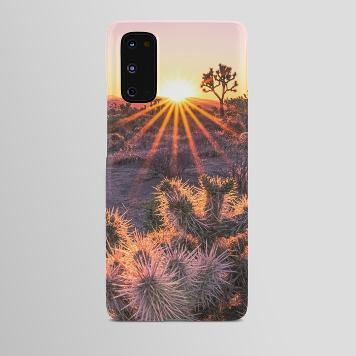 Joshua Tree Cholla Cactus Sunset Android Case