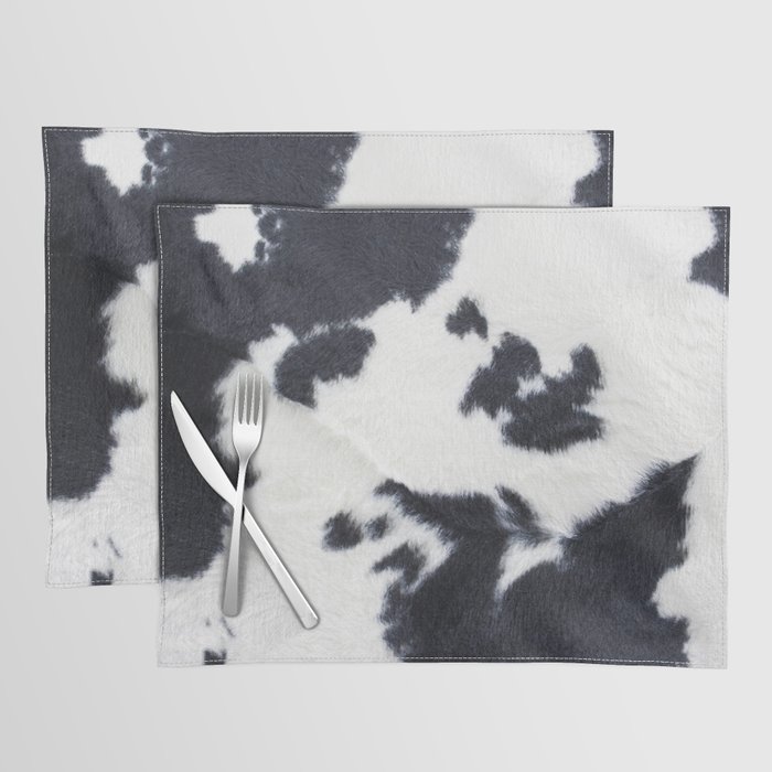 Scandinavian Hygge Faux Cowhide Placemat