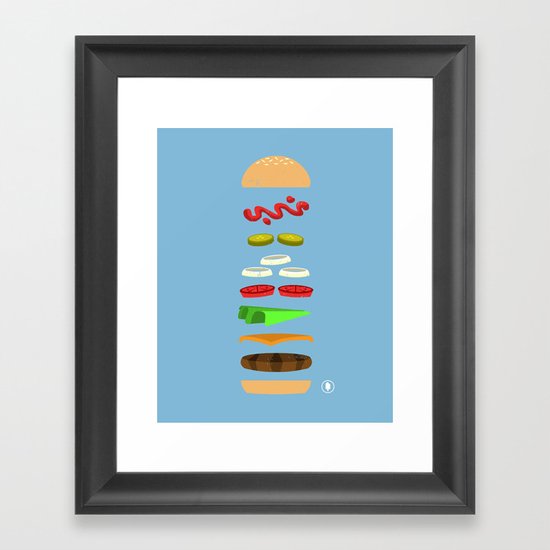 Chz Brgr Framed Art Print