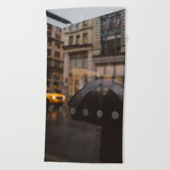 Rainy Manhattan Beach Towel