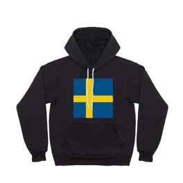 Sweden Flag Print Swedish Country Pride Patriotic Pattern Hoody