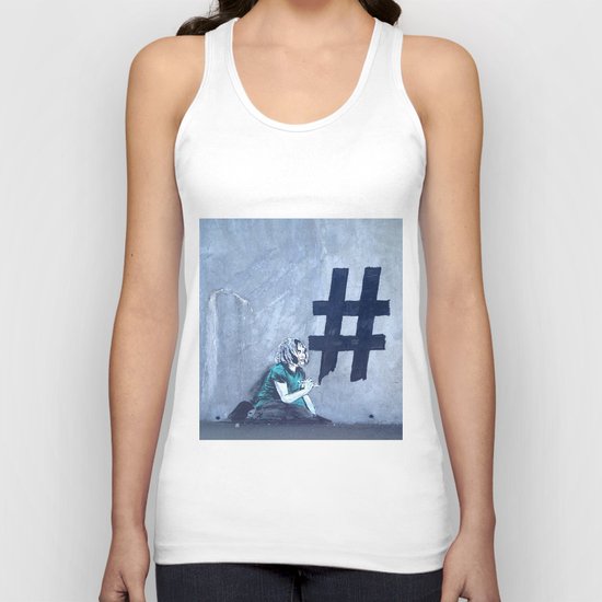 Grafitti # diese girl Unisex Tank Top