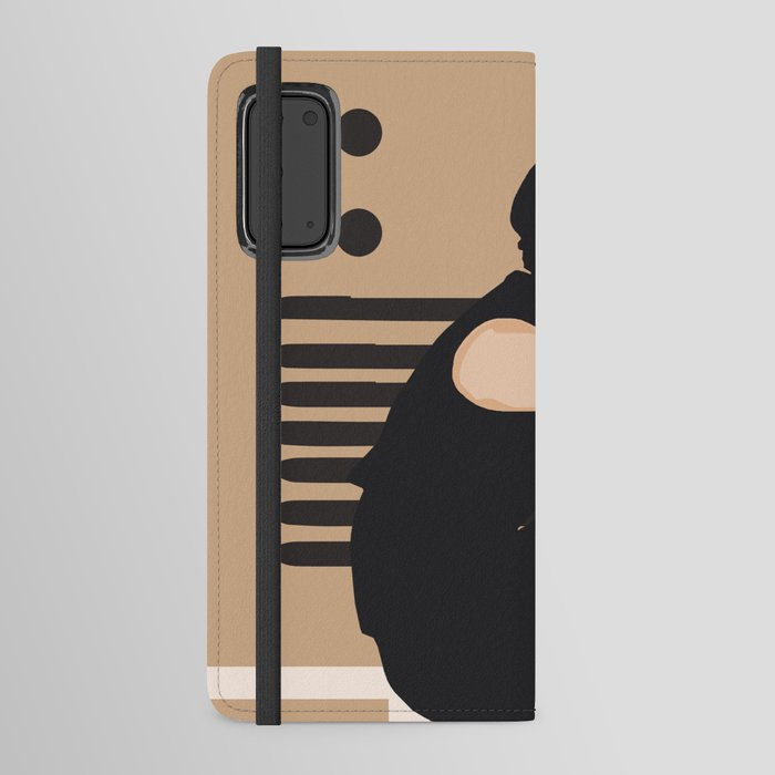 Gentle Thoughts Beige Android Wallet Case