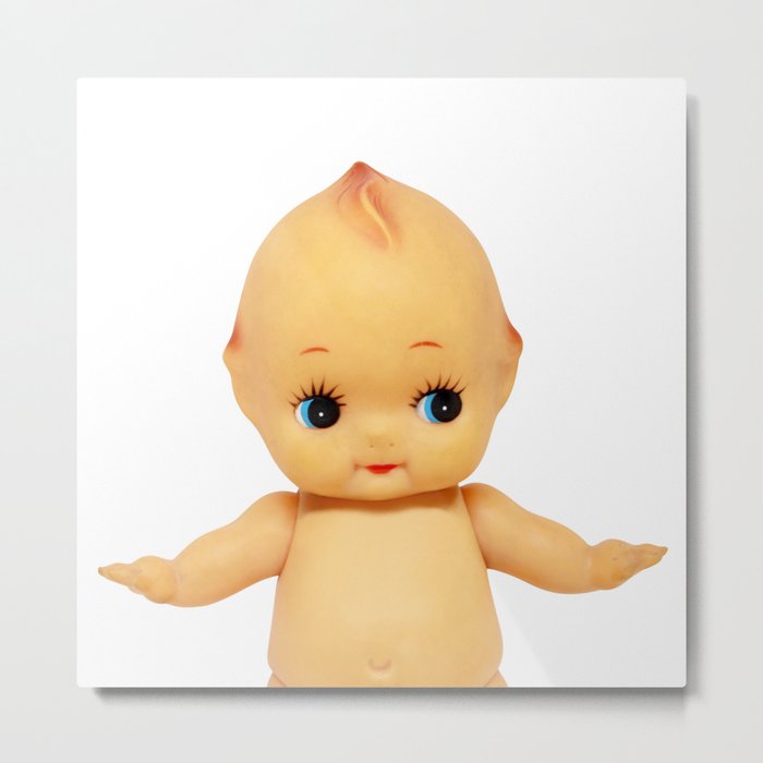 Cute little naked baby doll. Metal Print