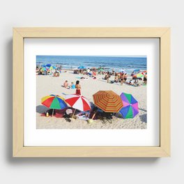 Rockaway Beach Recessed Framed Print