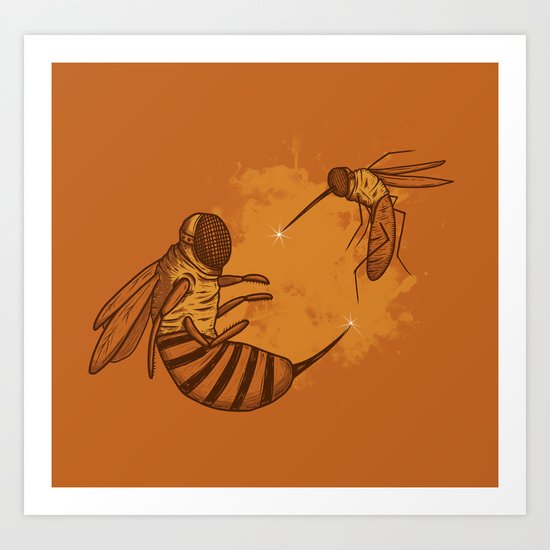 Fencing Art Print
