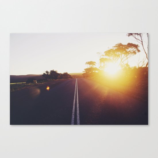 On the road Canvas Print