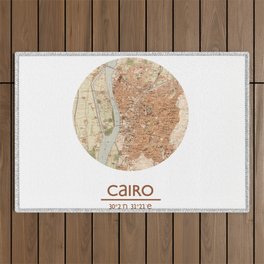 CAIRO EGYPT - city poster - city map poster print   Outdoor Rug