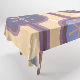 Mid Century Modern Abstract Flowers (Summer) Tablecloth
