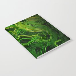 Green glowing circuit - by Brian Vegas Notebook