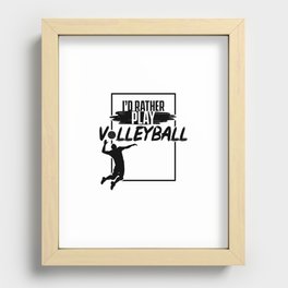 Volleyball Recessed Framed Print