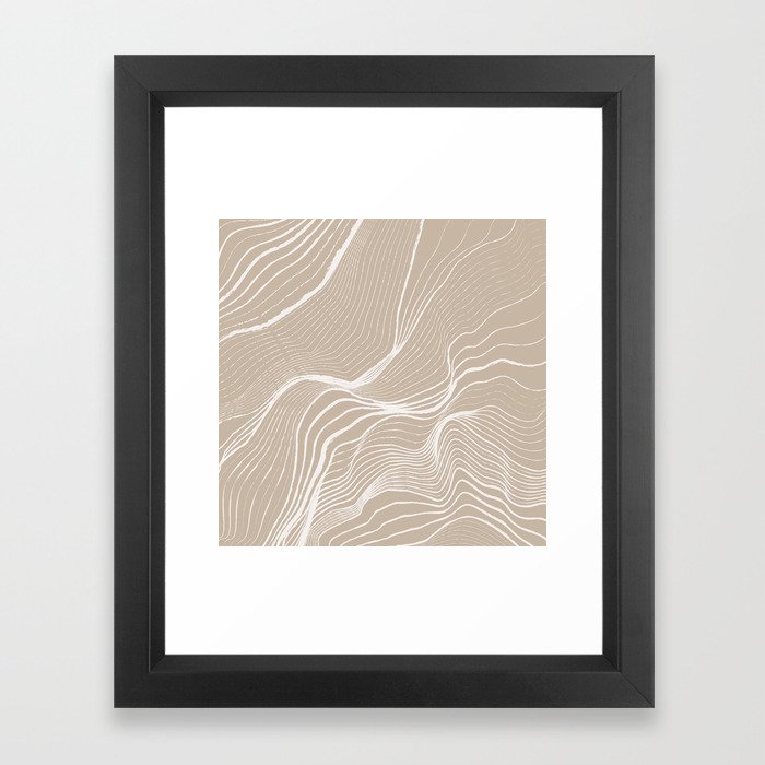 Canyon Lines IV Framed Art Print