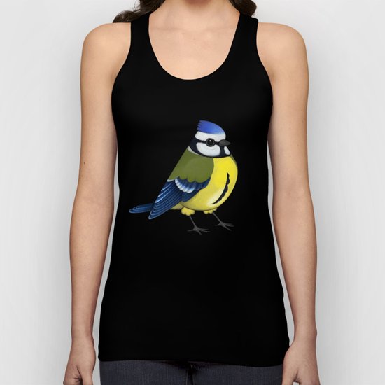Pretty cyanistes Unisex Tank Top