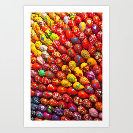 Easter eggs Art Print