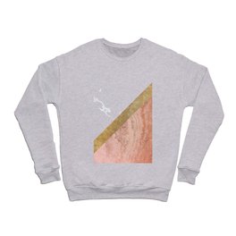 Marble luxe - peaches and cream Crewneck Sweatshirt