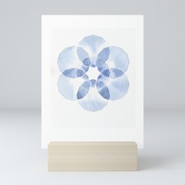Blue Dodecagons Mini Art Print