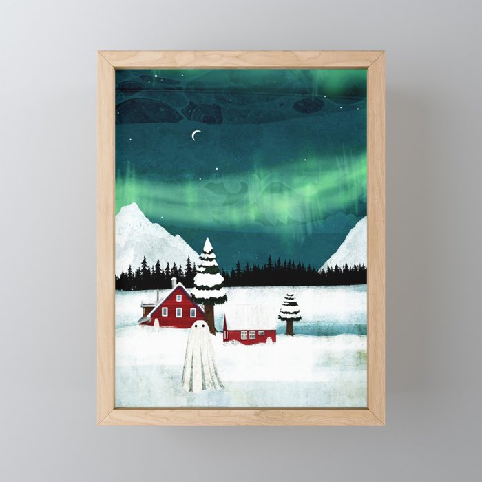 The Northern Lights Framed Mini Art Print