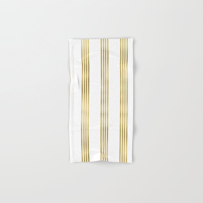 White and shop gold towels