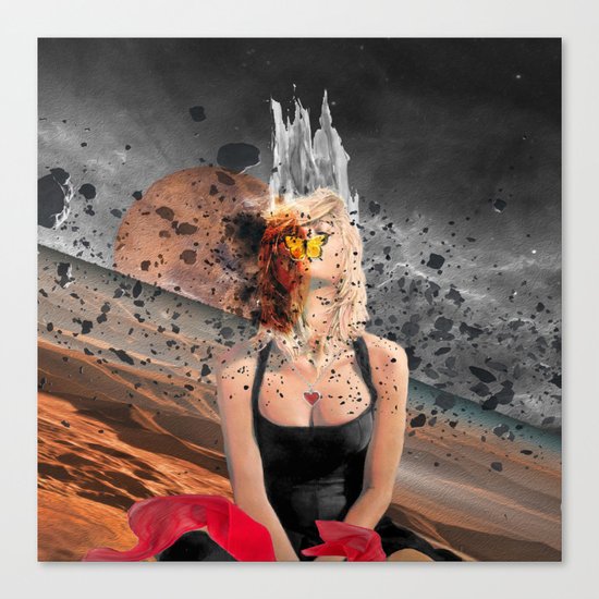 Meteor Girl Canvas Print
