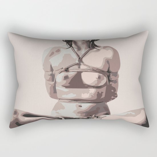 Shibari Girl Rectangular Pillow