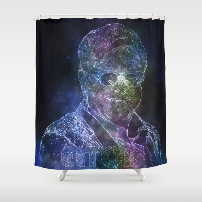 Eltonjohn Stars Shower Curtain By Printstabee Society6