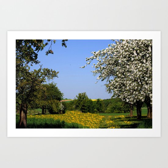 Frühlingslandschaft Art Print