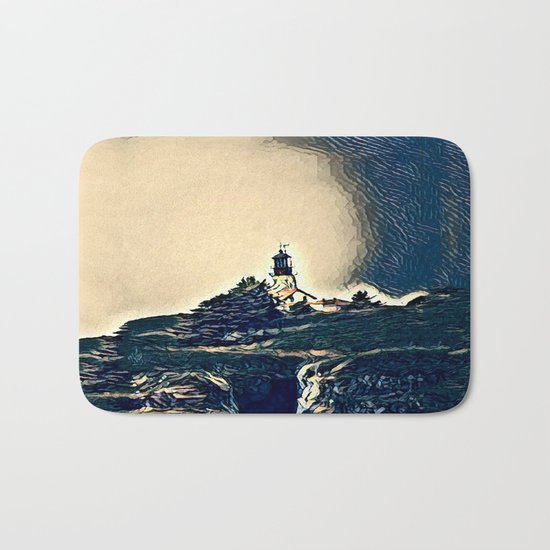 A Light In The Tempest Bath Mat