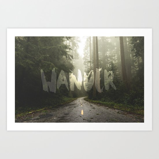 WANDER Art Print