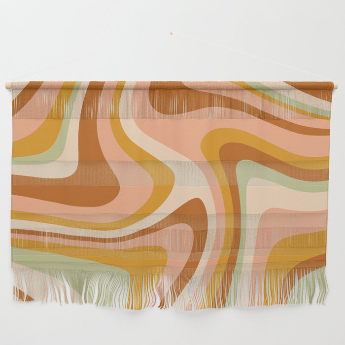 Abstract Wavy Stripes LXXXII Wall Hanging