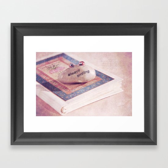 ALWAYS SMILING Framed Art Print
