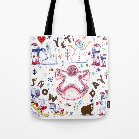 Yeti Snow Day Tote Bag