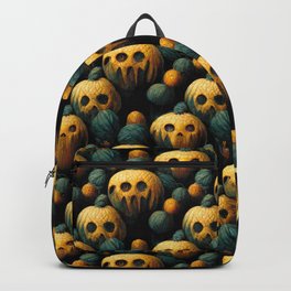 Pumpkins scary Backpack | Zombies, Candies, Classichorror, Monster, Monsters, Graphicdesign, Skull, Cemetery, Death, Vampire 