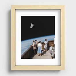 Up in Space Recessed Framed Print