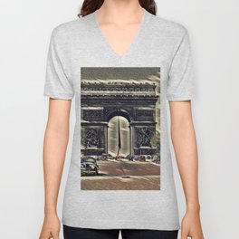 Arc de Triomphe 1 V Neck T Shirt