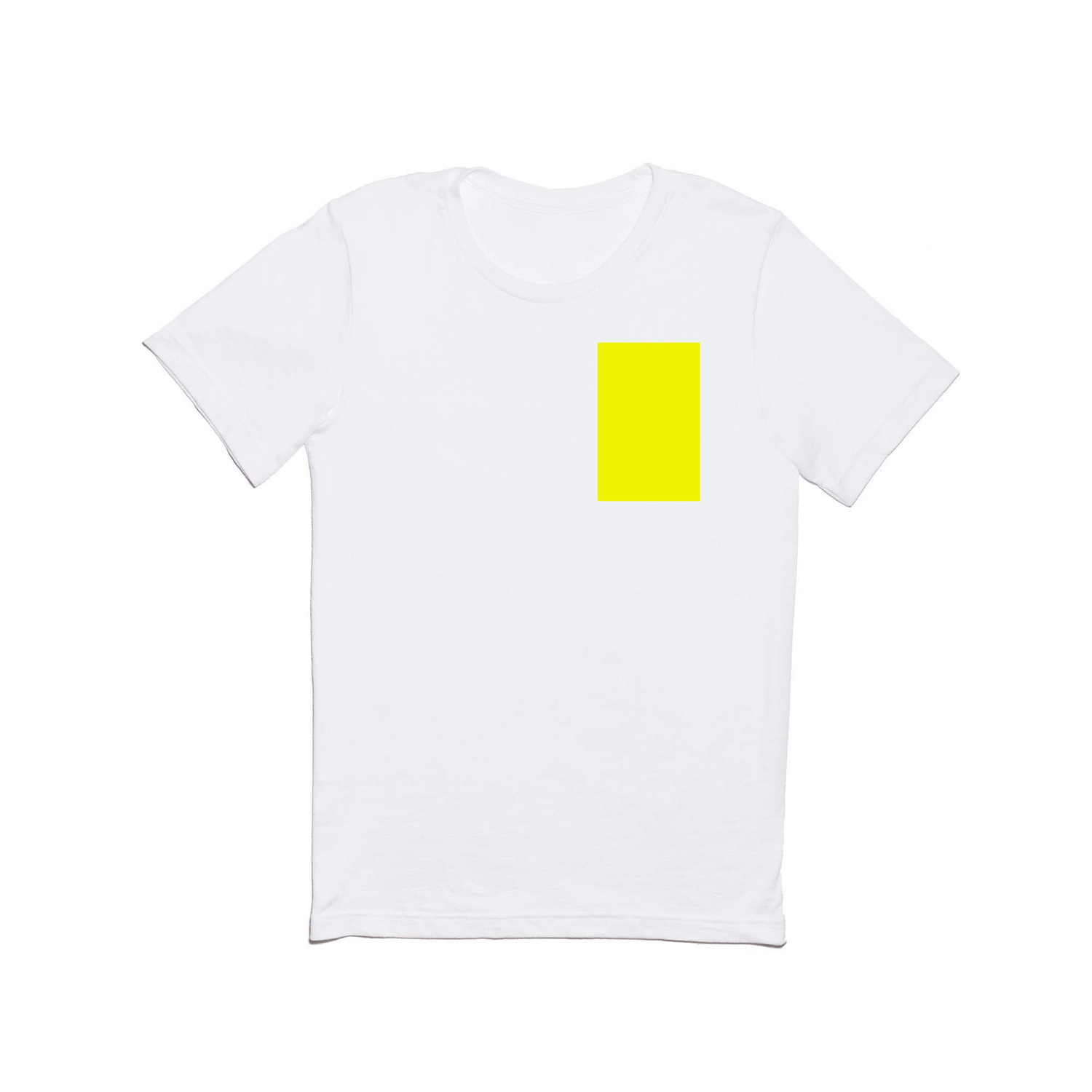 Velvet T-Shirt neon yellow transparent look Fashion Shirts T-Shirts 