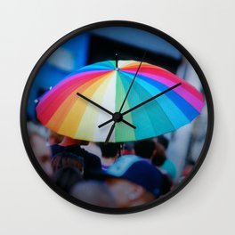 Colorful Umbrella Wall Clock