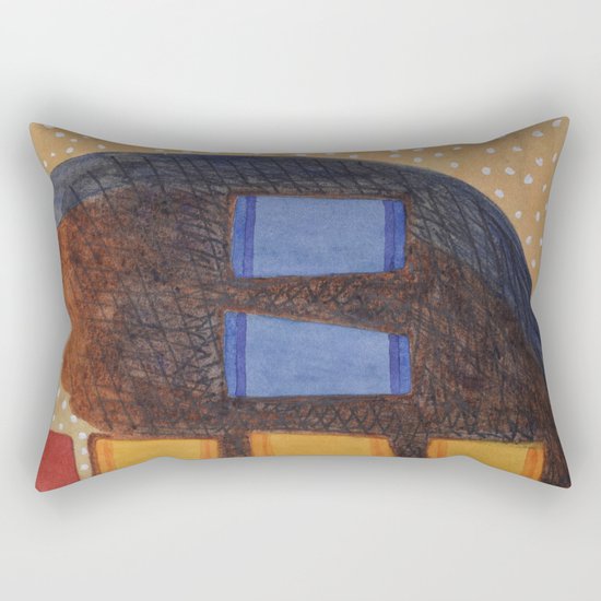 Spilled Coffee Rectangular Pillow
