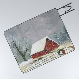 Holidays on the Homestead Picnic Blanket