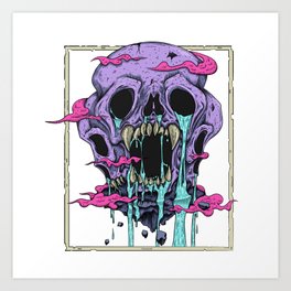 Skull Cave Neverland Art Print